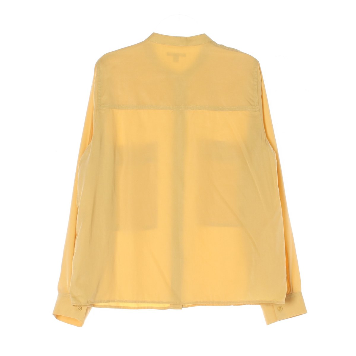 COS코스 노랑 빅포켓 노카라 셔츠 블라우스 이미지 4