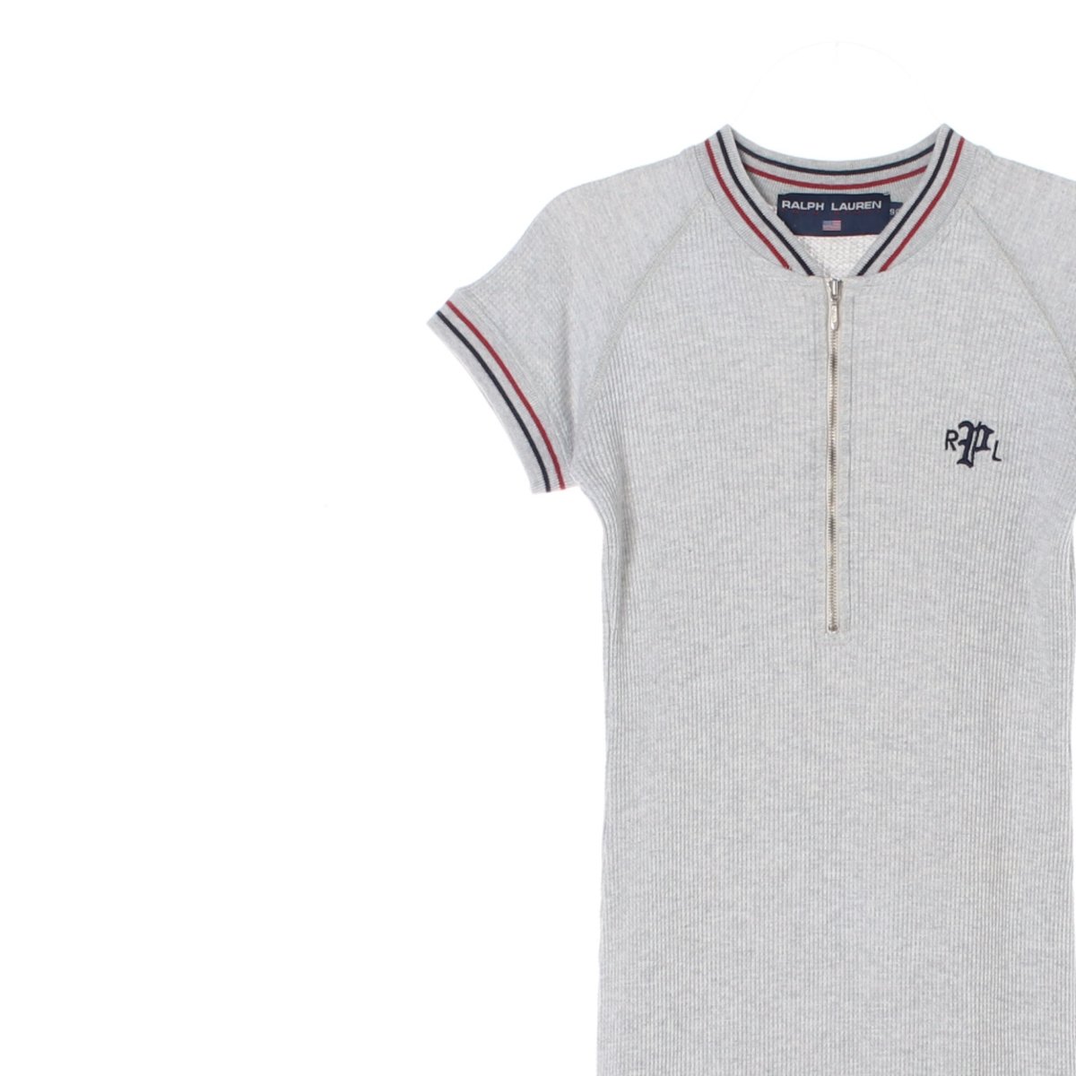 폴로 랄프 로렌 연그레이 와플 반팔 원피스 이미지 2