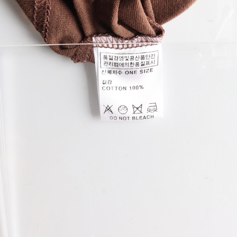 스컬프터 브라운 보트넥 크롭 긴팔 티셔츠 이미지 6