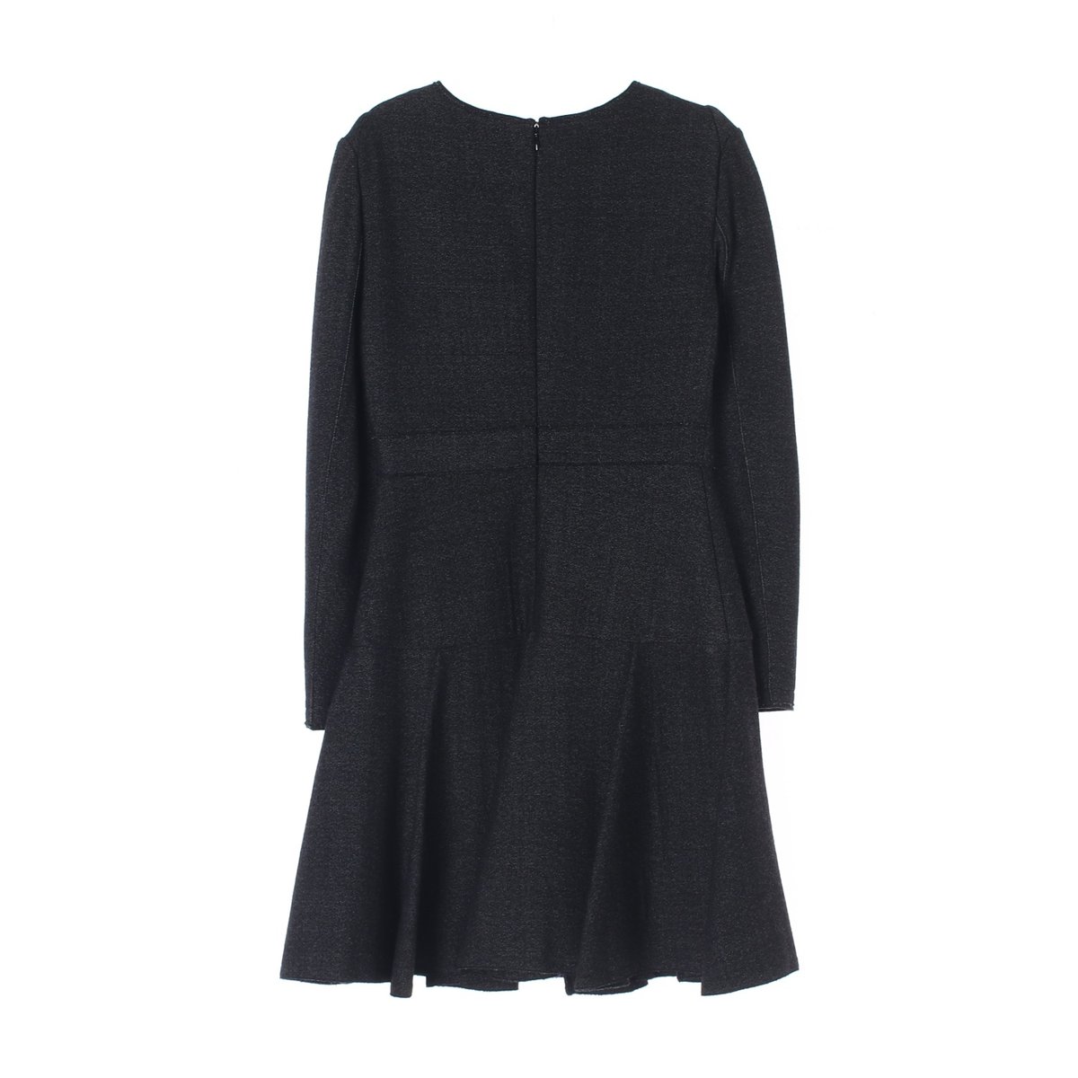 마인 울61 블랙 긴팔 플레어 니트원피스 이미지 4