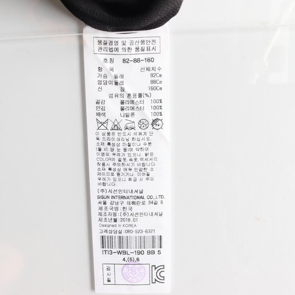 잇미샤 블랙 레이스 소매 긴팔 블라우스 이미지 6