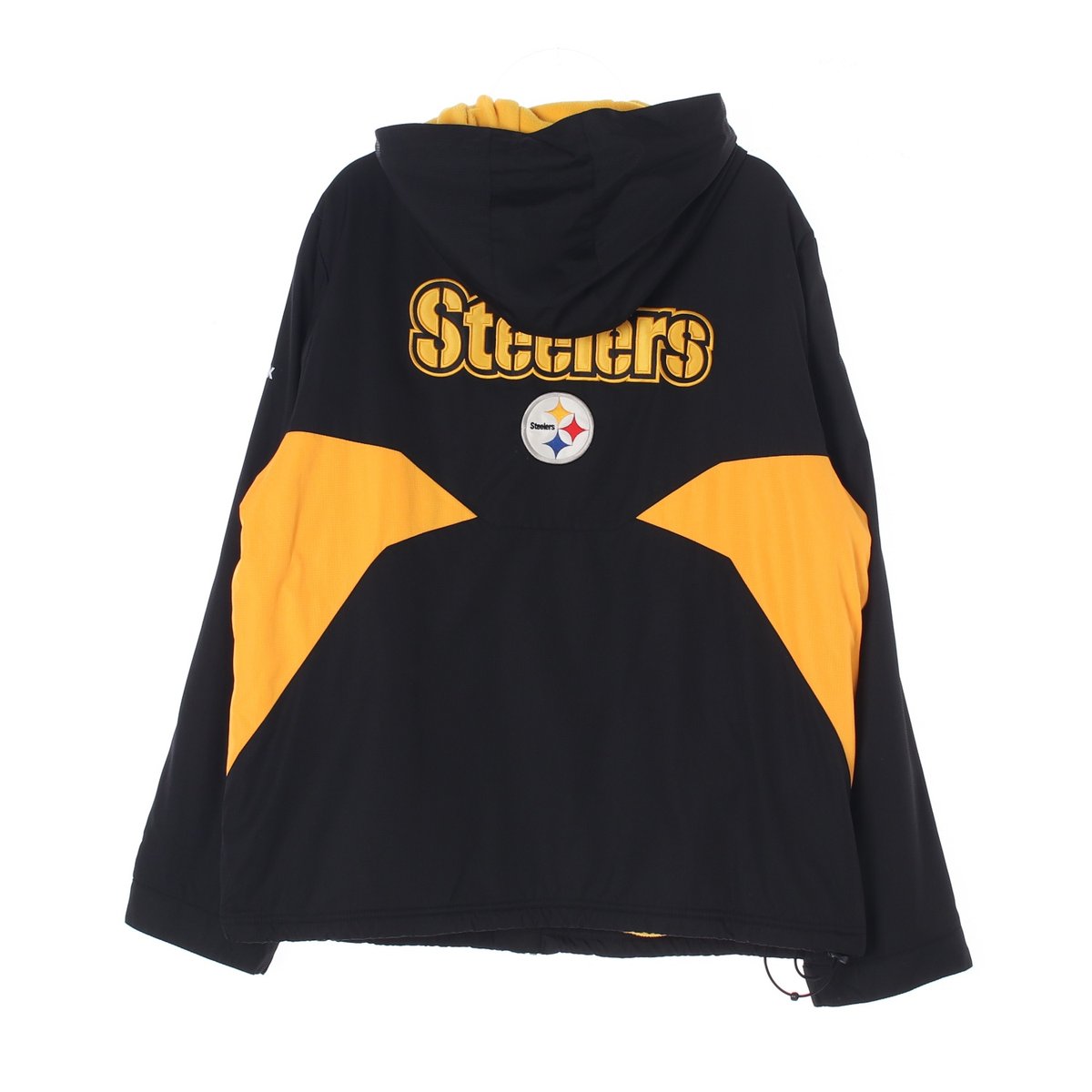 리복NFL 노랑 플리스 안감 블랙 후드 집업재킷 이미지 5