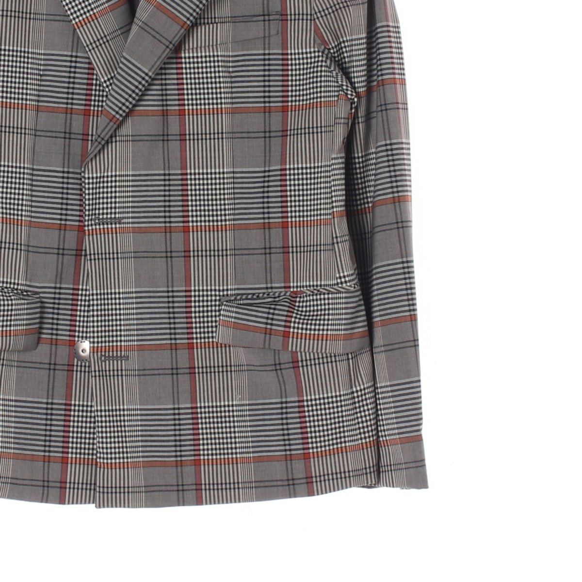 솔리드옴므 그레이 체크 재킷 이미지 3