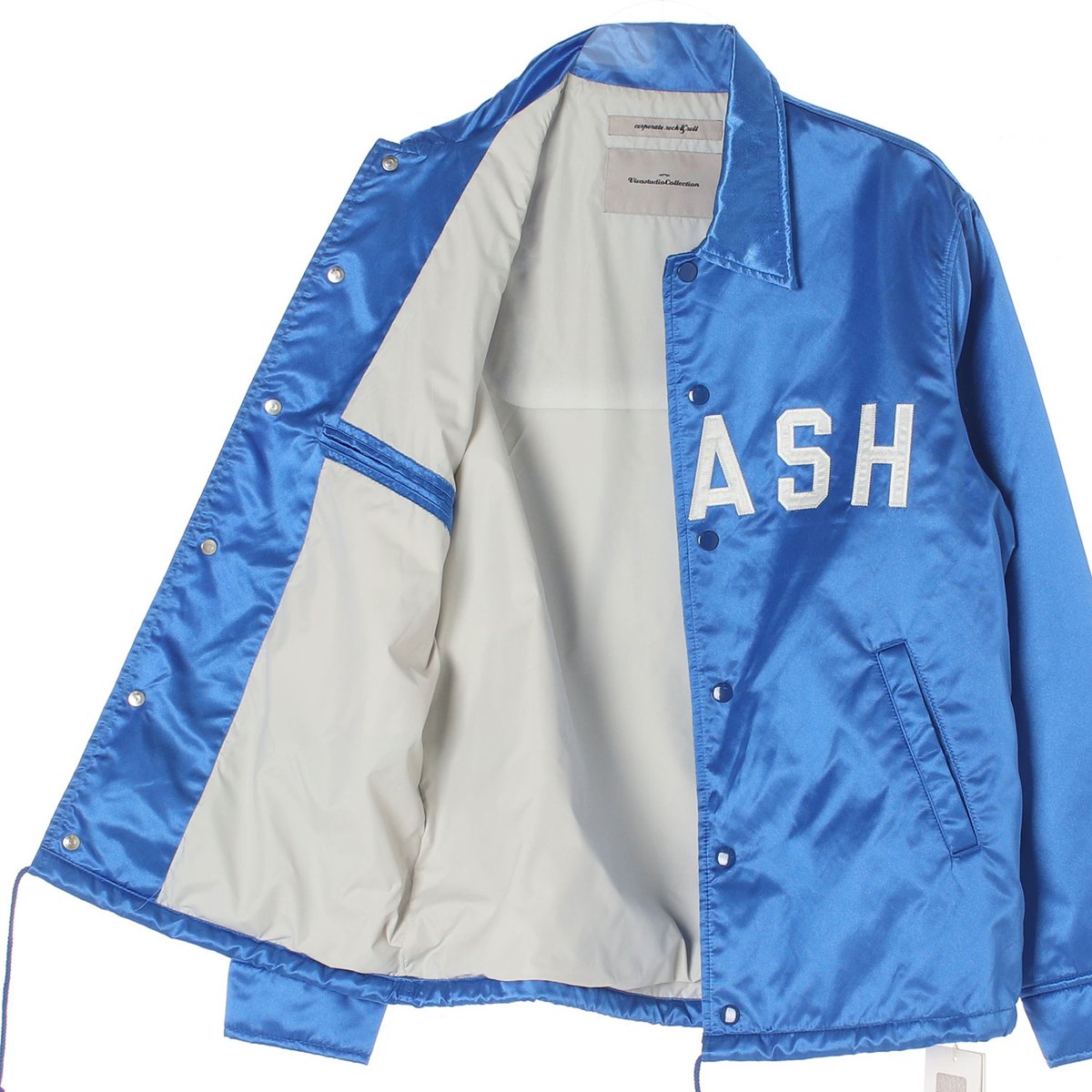 (새상품)비바스튜디오 유광 블루 코치 재킷 바람막이 이미지 4