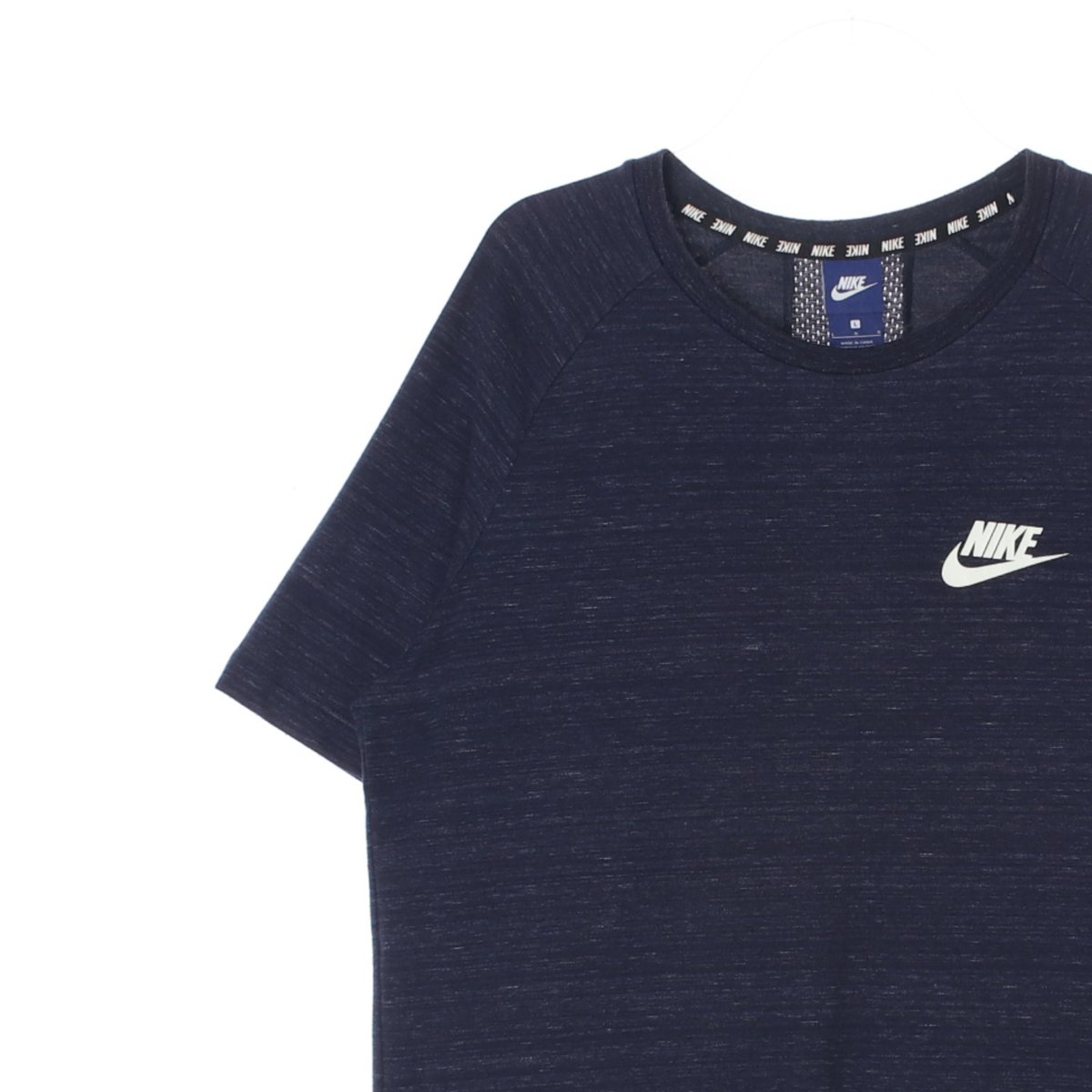 나이키 네이비 로고 반팔 라운드 티셔츠 이미지 2