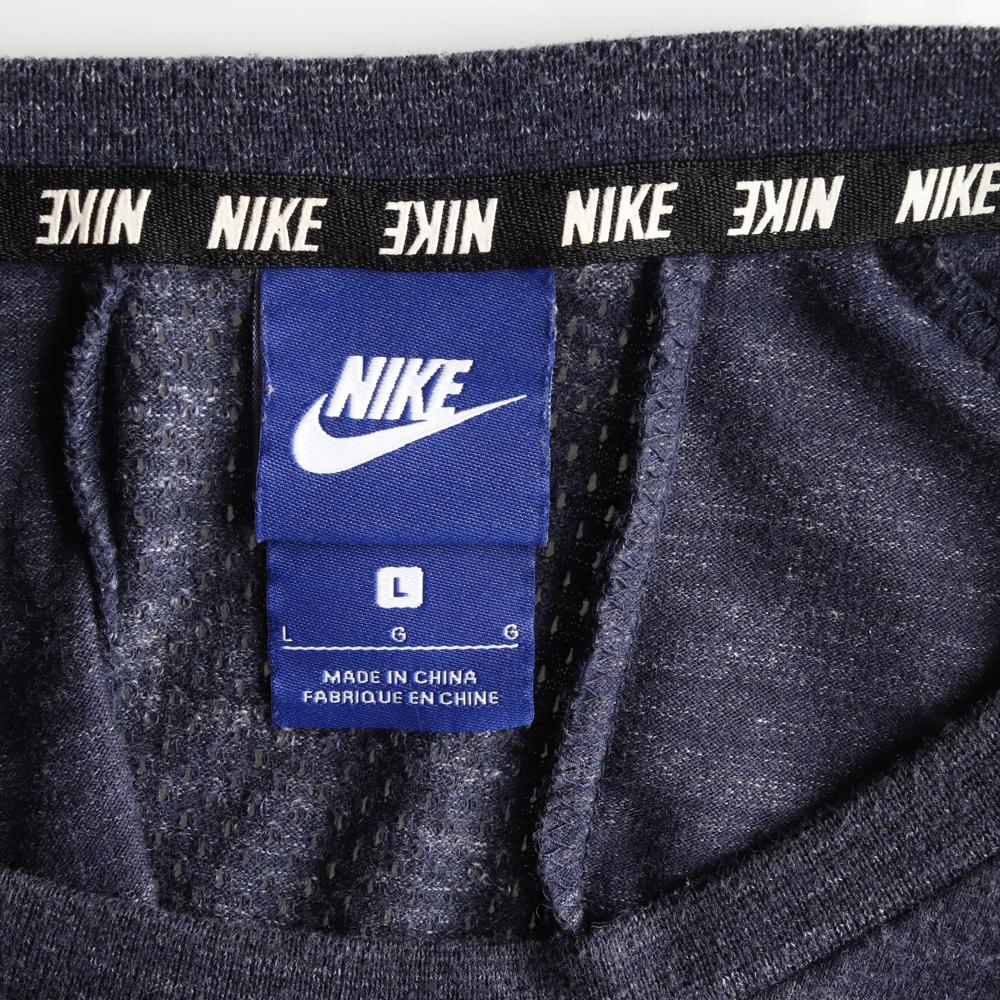 나이키 네이비 로고 반팔 라운드 티셔츠 이미지 5