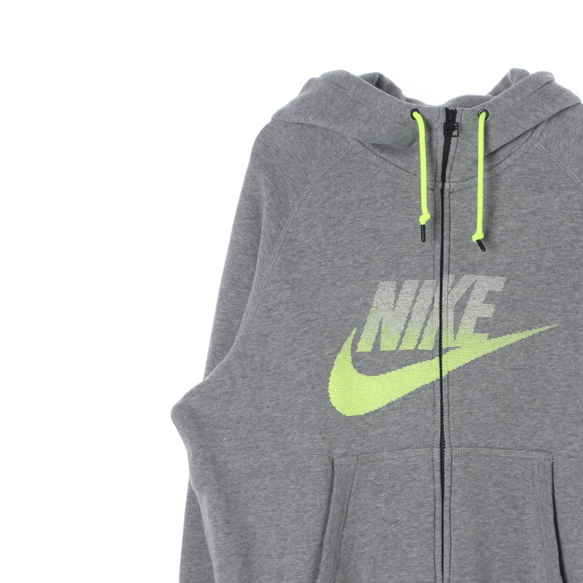 나이키 그레이 형광 후드집업재킷 이미지 2