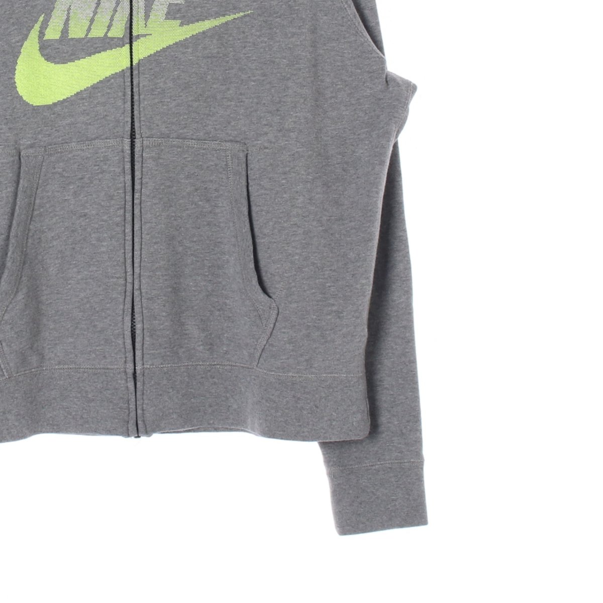 나이키 그레이 형광 후드집업재킷 이미지 3
