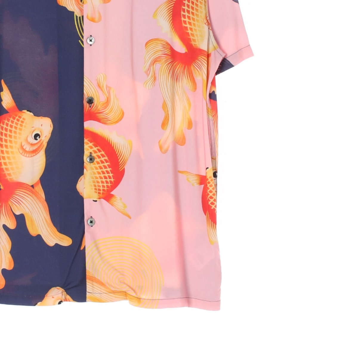 스투시 핑크 배색 반팔 셔츠 이미지 3