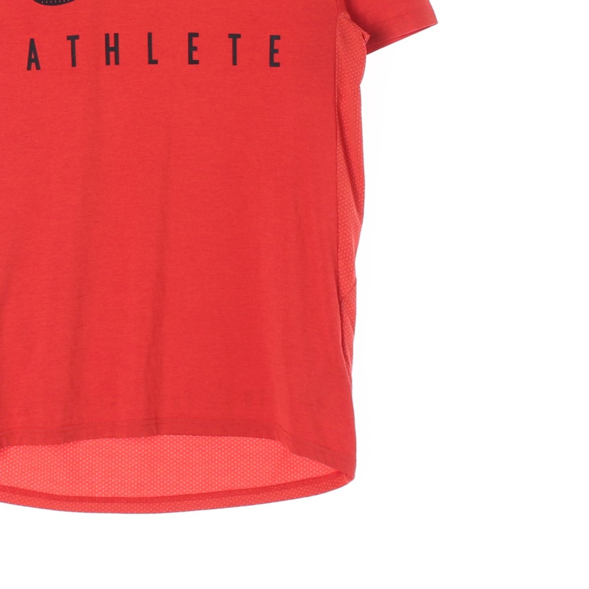 나이키 레드 드라이핏 스포츠 반팔 라운드 티셔츠 이미지 3