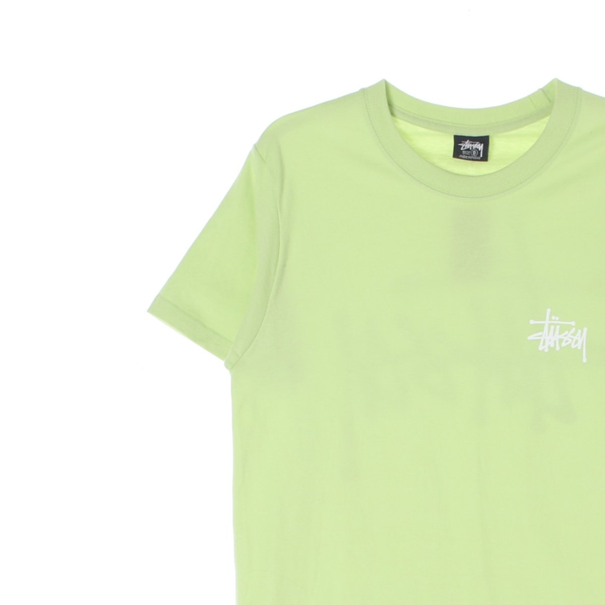 스투시 옐로우그린 반팔 라운드 티셔츠 이미지 2