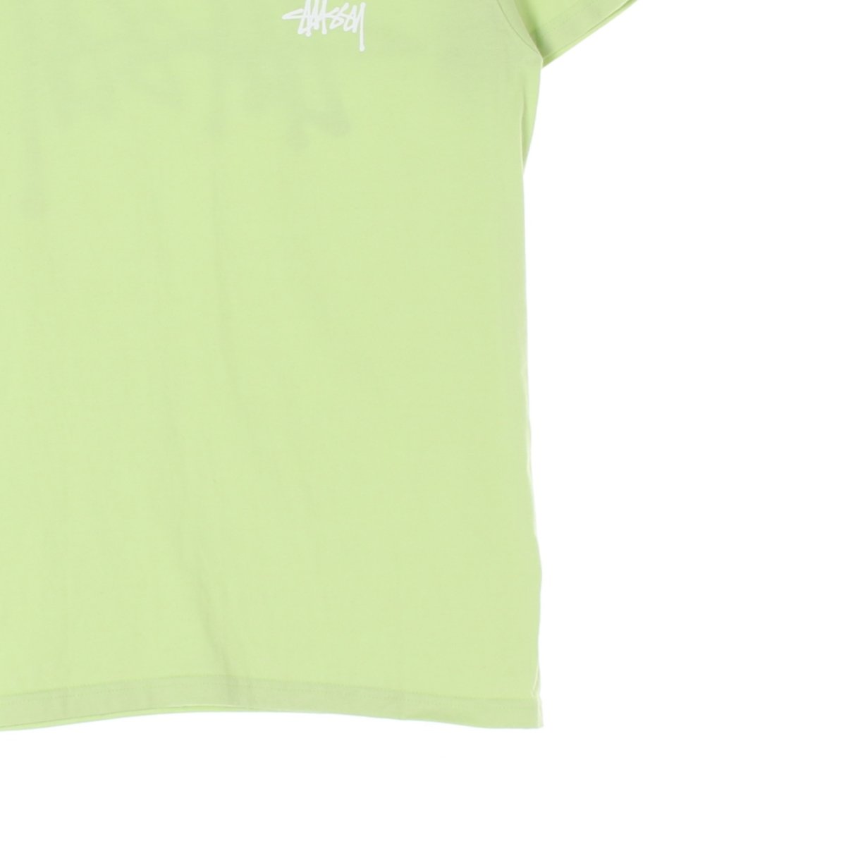 스투시 옐로우그린 반팔 라운드 티셔츠 이미지 3
