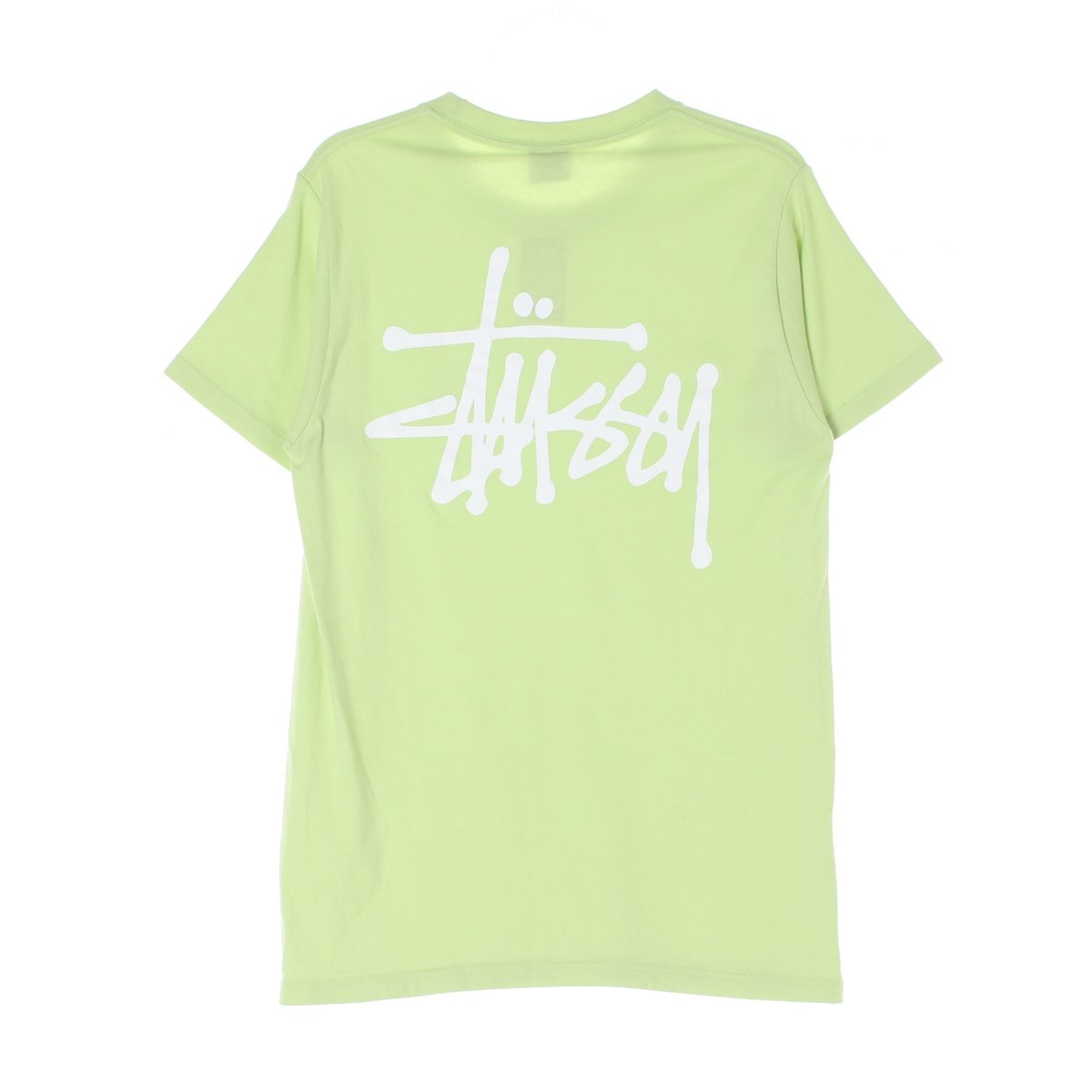 스투시 옐로우그린 반팔 라운드 티셔츠 이미지 4