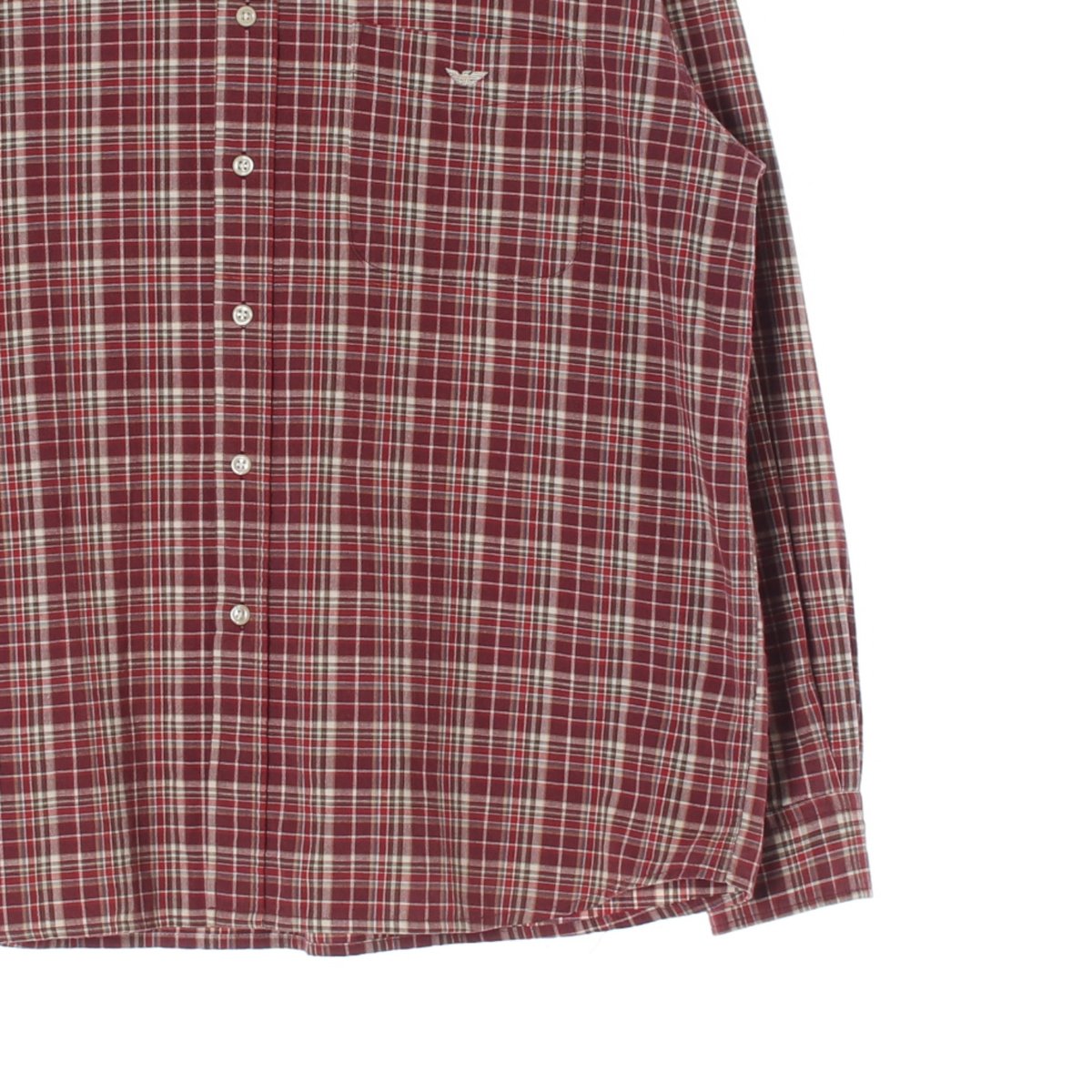 엠포리오 아르마니 레드 체크 셔츠 이미지 3