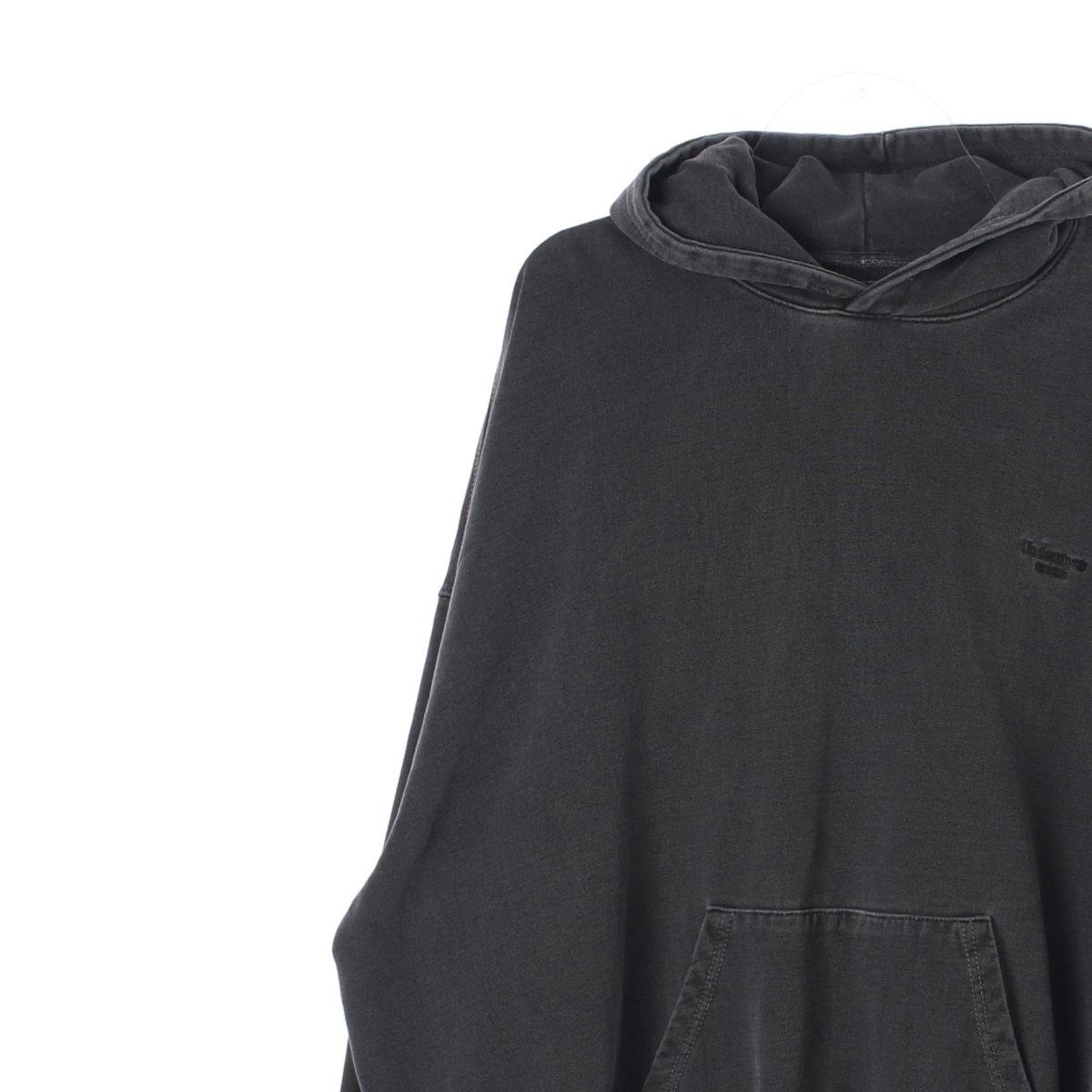 언더마이카 차콜 워싱 피그먼트 오버핏 후드 이미지 2