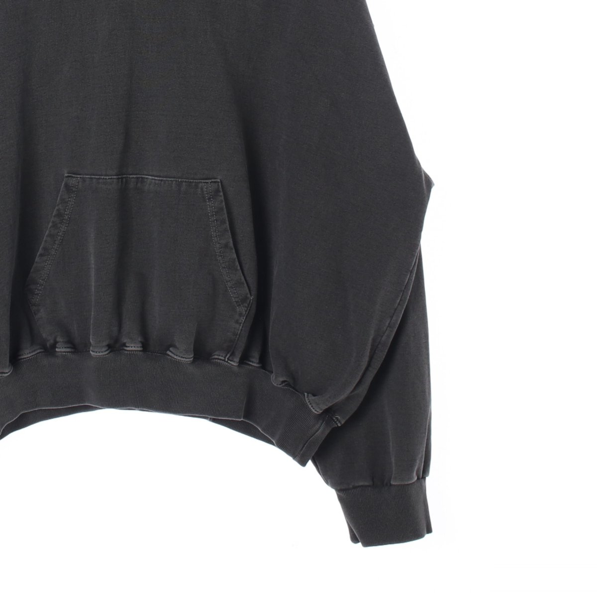 언더마이카 차콜 워싱 피그먼트 오버핏 후드 이미지 3