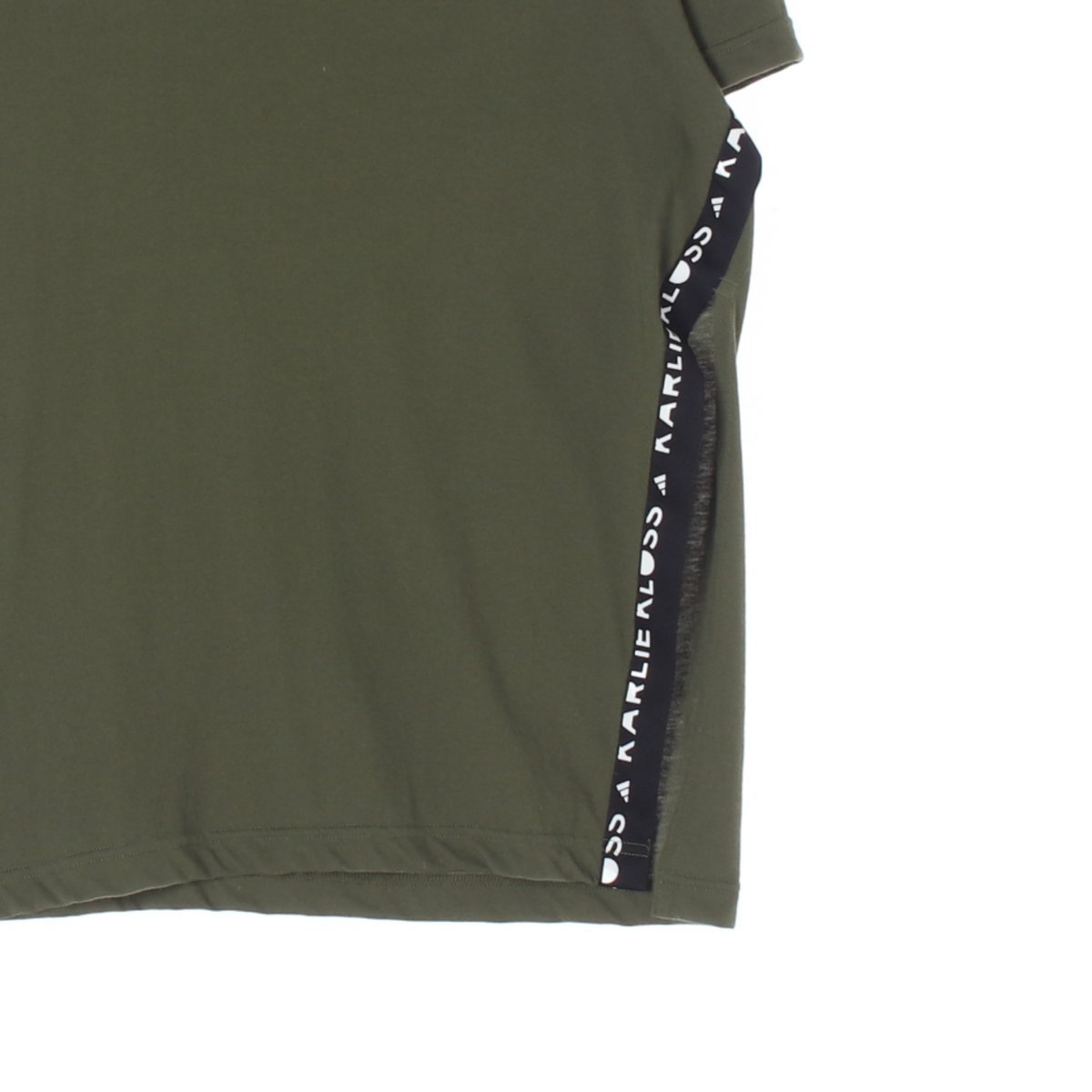 아디다스 카키 사이드슬릿 반팔 티셔츠 이미지 3