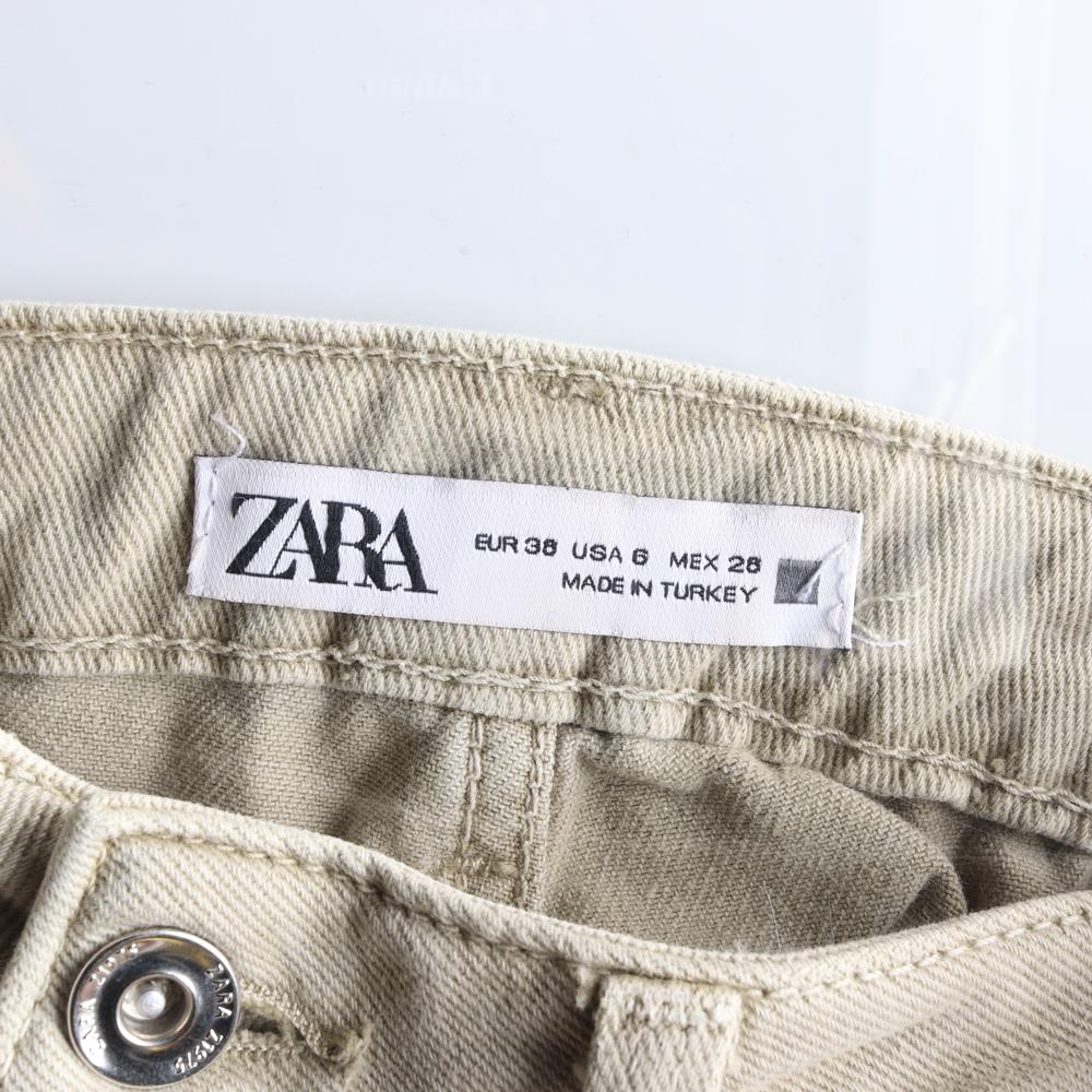 자라 연카키 와이드 데님 치노팬츠 이미지 5