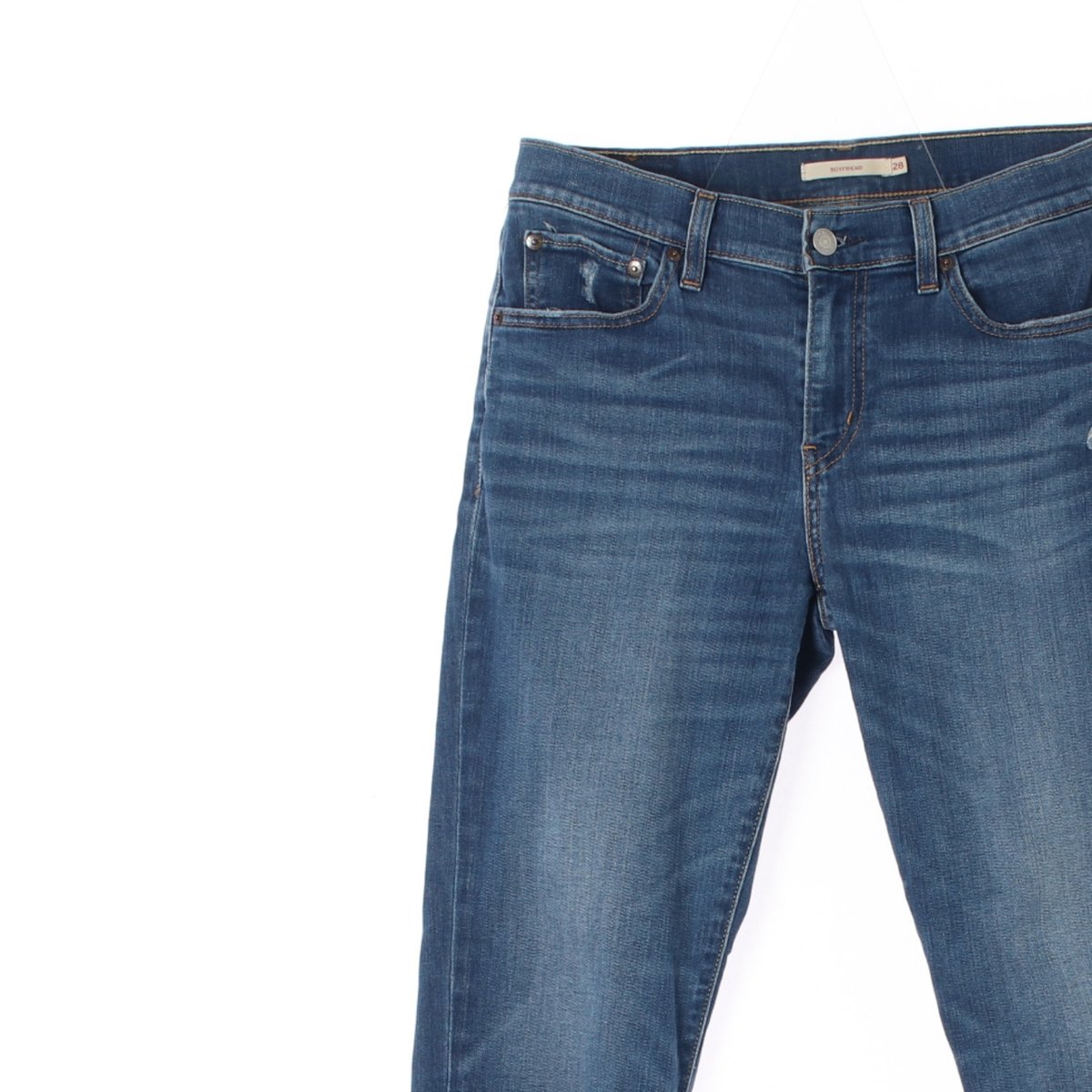 리바이스 밑단 절개 데님 청바지 이미지 2