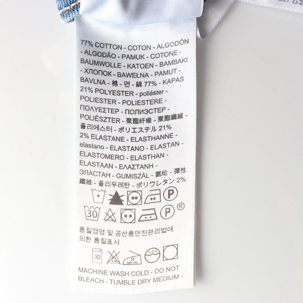 리바이스 밑단 절개 데님 청바지 이미지 6