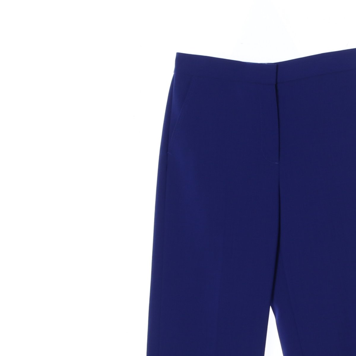 코스 블루 울 슬랙스 와이드팬츠 이미지 2