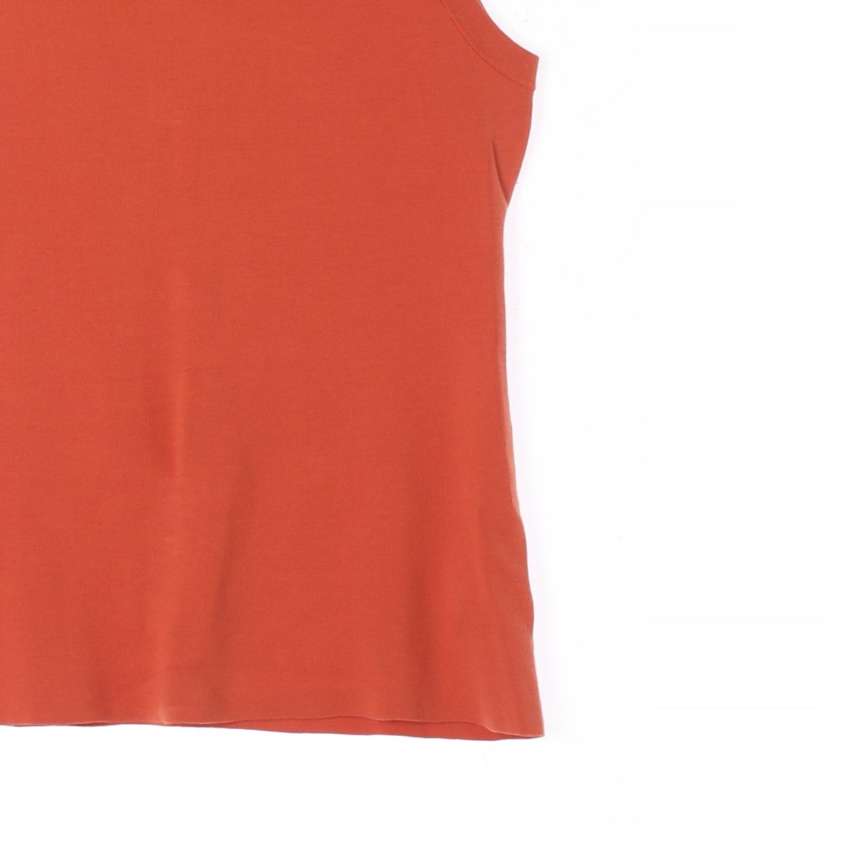 코스 오랜지 모크넥 민소매 코튼 니트 이미지 3