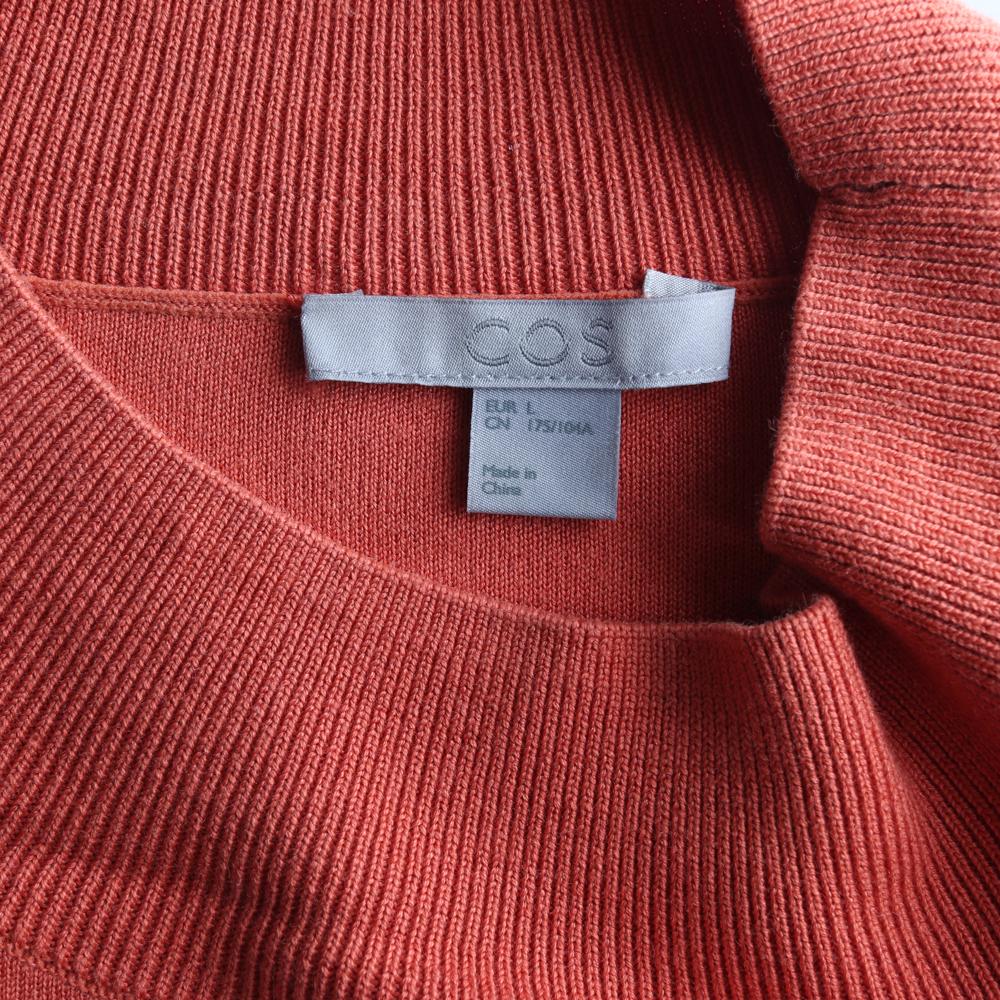 코스 오랜지 모크넥 민소매 코튼 니트 이미지 5