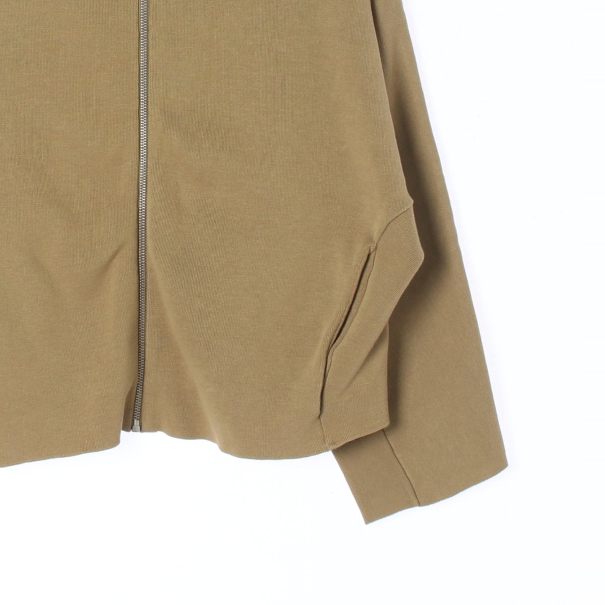 코스 베이지 울코튼 빅카라 집업 가디건 재킷 이미지 3