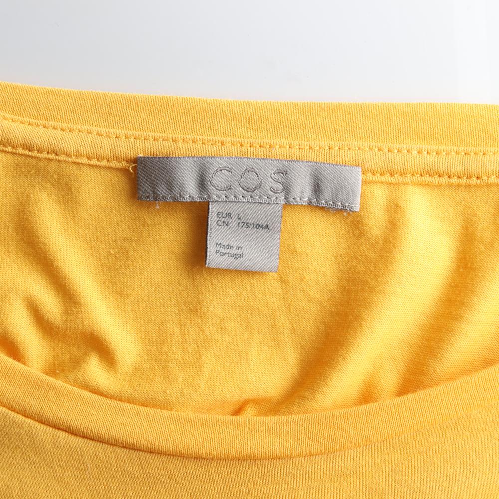 코스 옐로우 오버핏 반팔 라운드 티셔츠 이미지 5