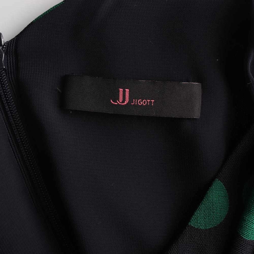 JJ지고트 그린 도트 러플 미니 드레스 이미지 5