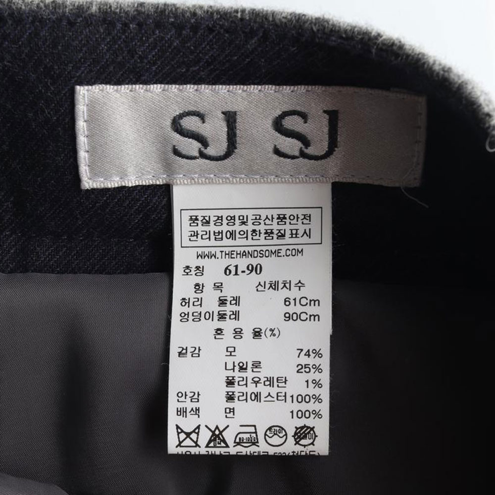 SJSJ에스제이에스제이 울74 그레이 슬랙스 이미지 5