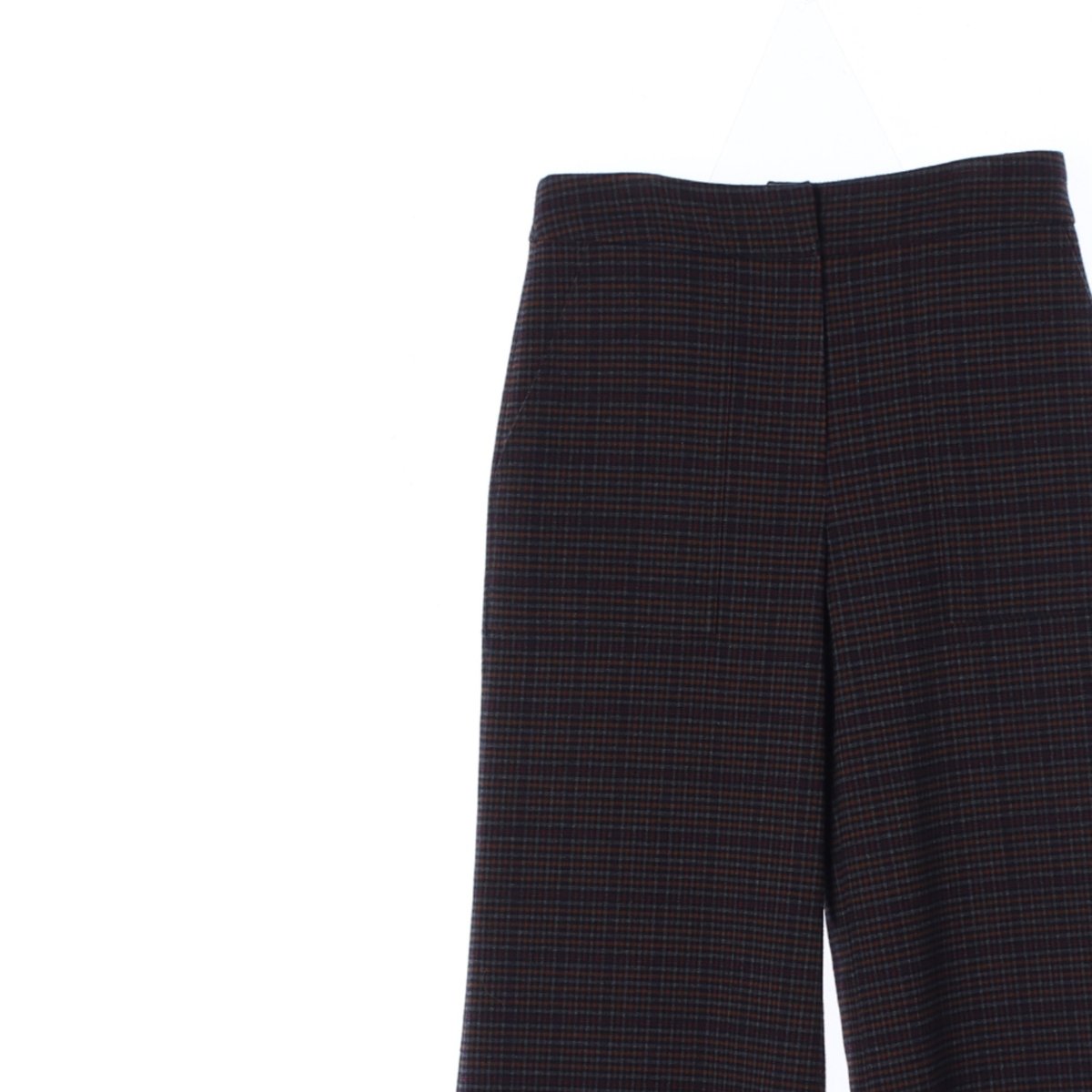 듀엘 체크 와이드 슬랙스 팬츠 이미지 2