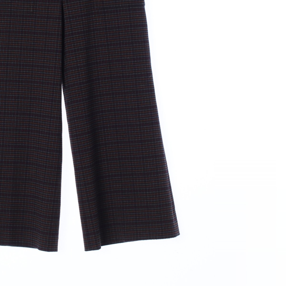 듀엘 체크 와이드 슬랙스 팬츠 이미지 3