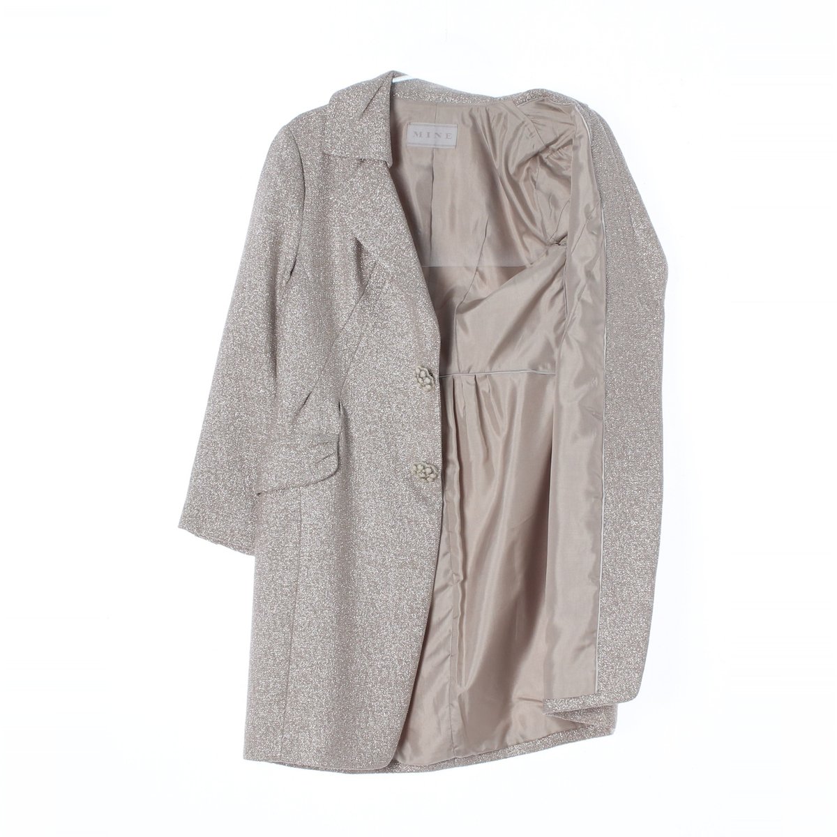 마인 은사 싱글 재킷 코트 이미지 4