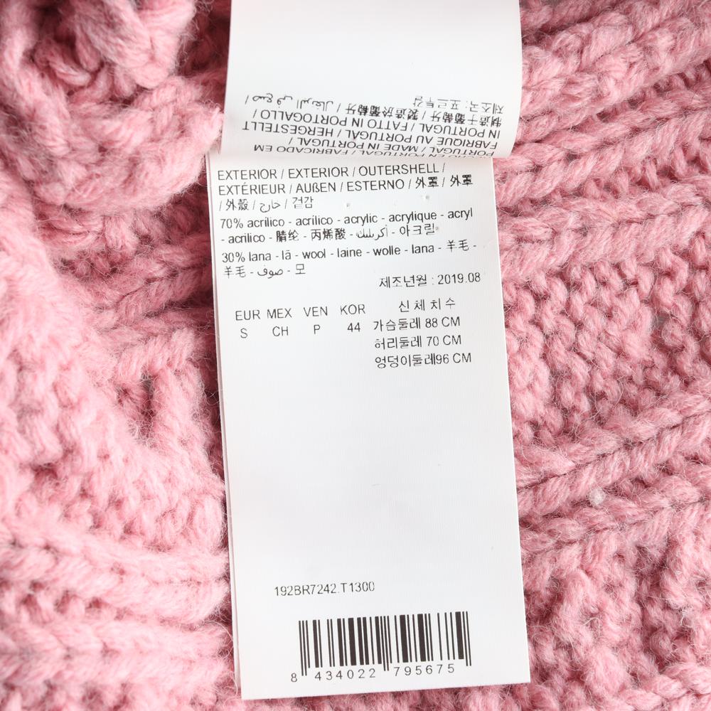 빔바이롤라 핑크 꽈배기 울 니트 스웨터 이미지 6