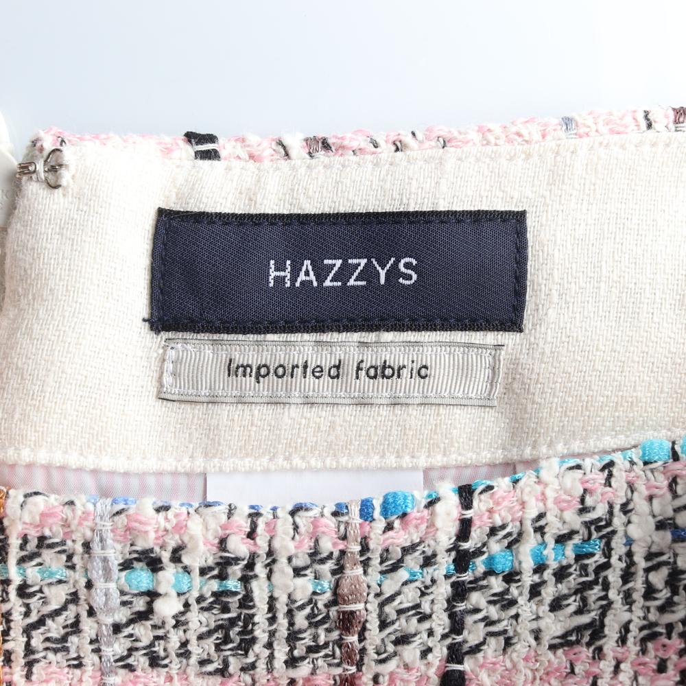 헤지스 핑크 트위드 미니 스커트 이미지 5