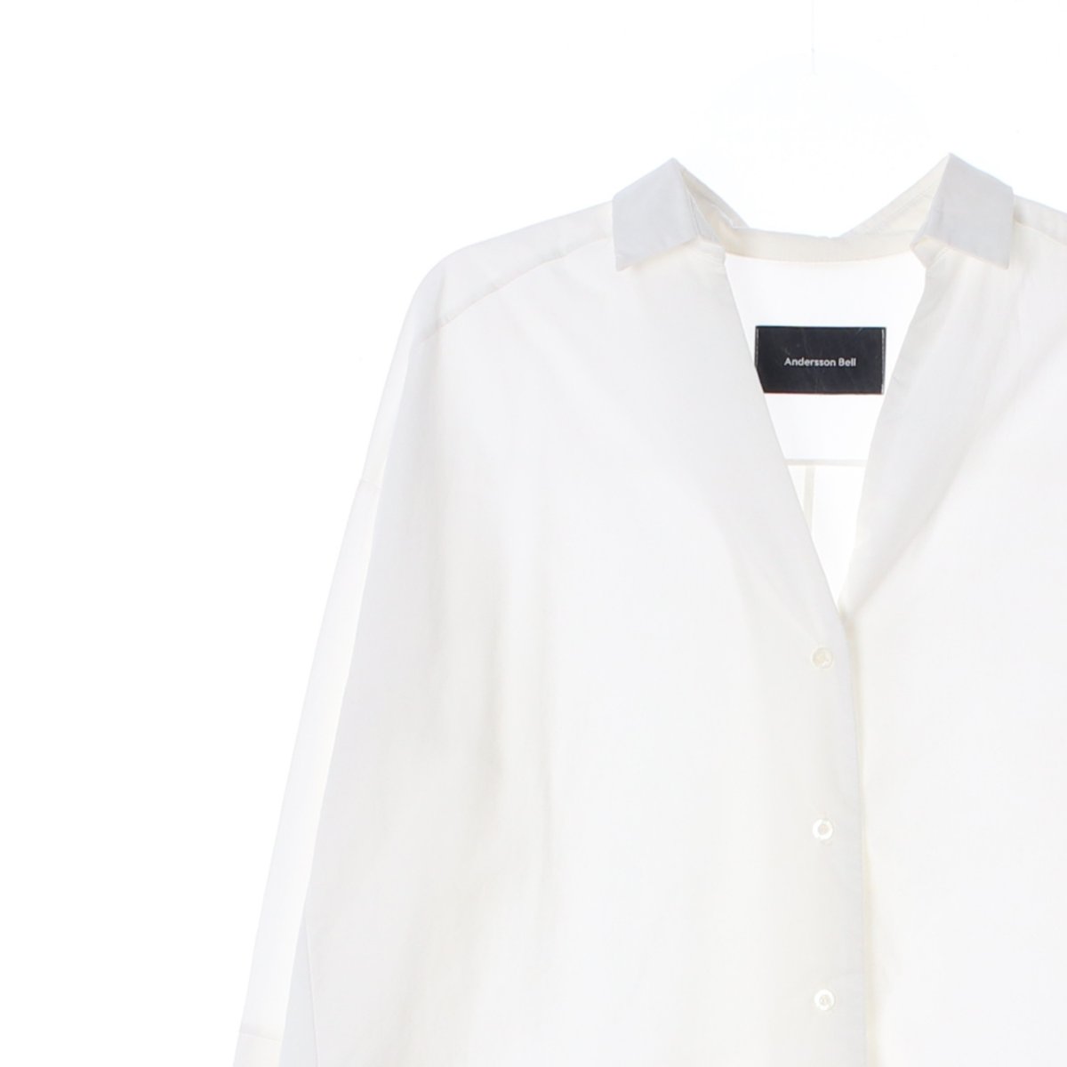 앤더슨벨 화이드 소매 집업 셔츠 블라우스 이미지 2