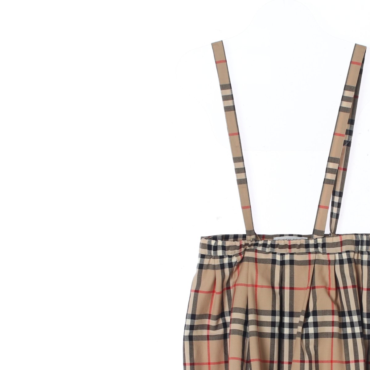 버버리 체크 서스펜더 멜방 스커트 이미지 2
