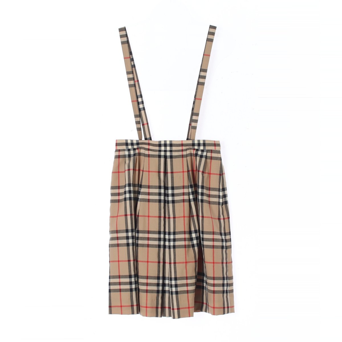 버버리 체크 서스펜더 멜방 스커트 이미지 4