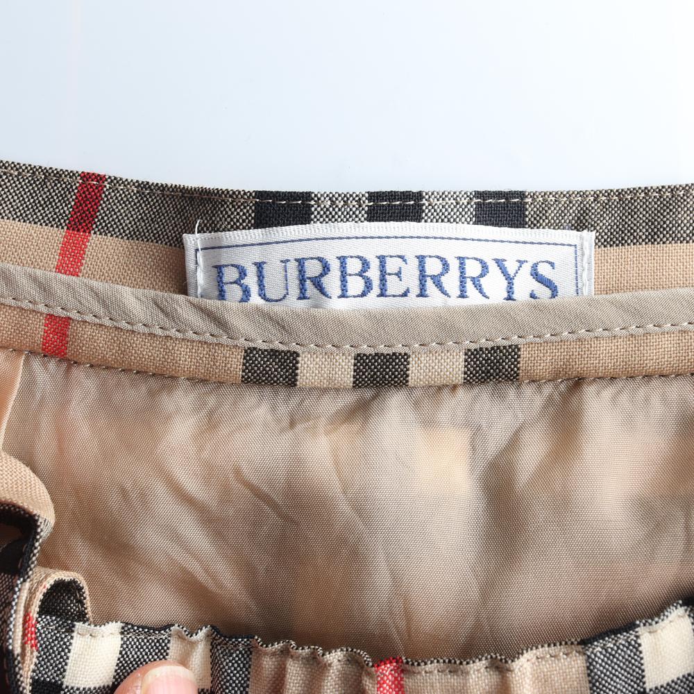 버버리 체크 서스펜더 멜방 스커트 이미지 5