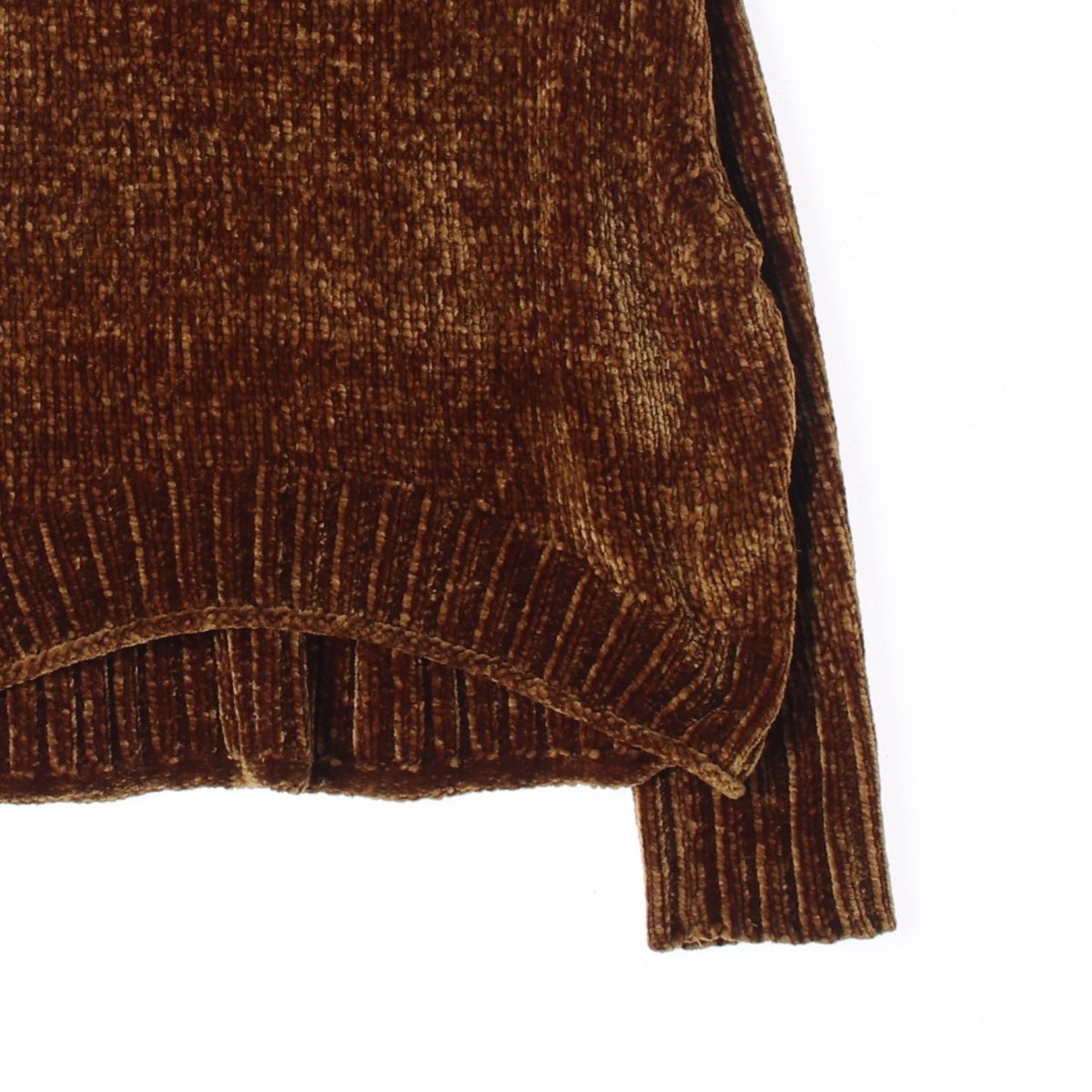 자라 브라운 라운드 니트 스웨터 이미지 3