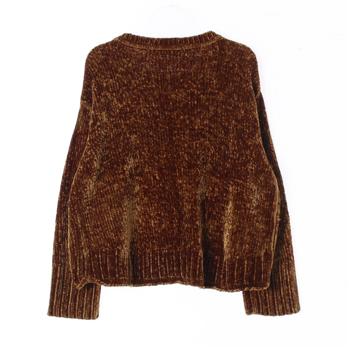 자라 브라운 라운드 니트 스웨터 이미지 4