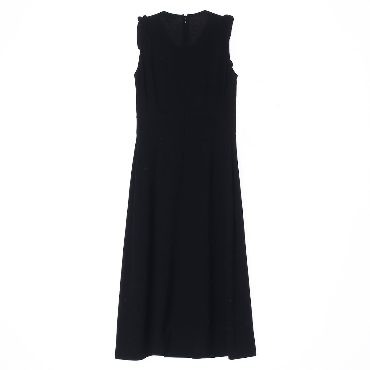 버버리 블랙 러플 민소매 롱 드레스 이미지 4