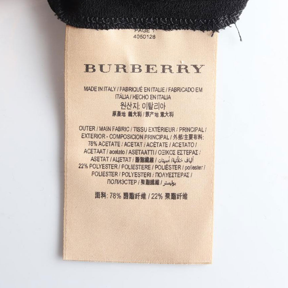 버버리 블랙 러플 민소매 롱 드레스 이미지 6