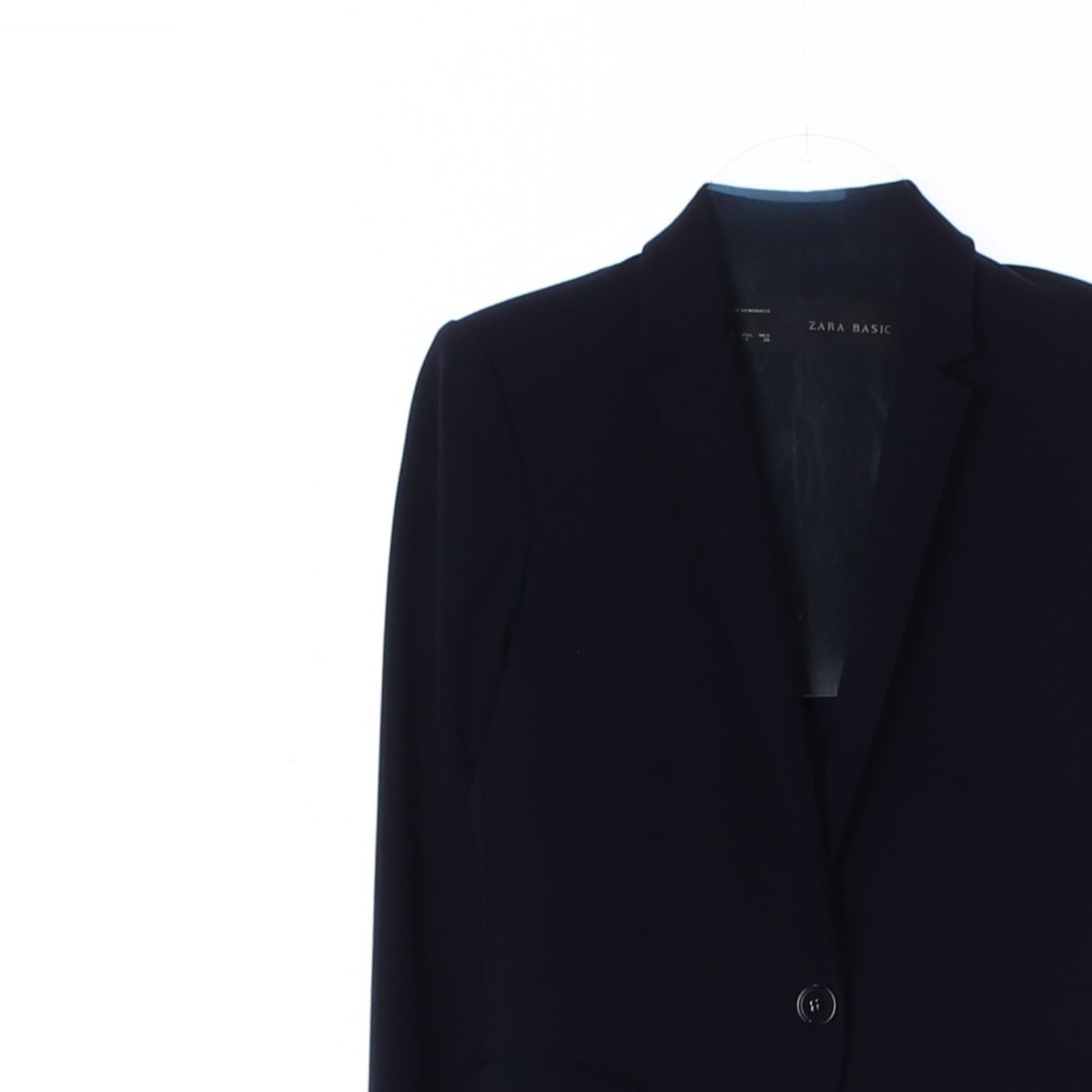 자라 블랙 싱글 테일러드 숏 재킷 이미지 2