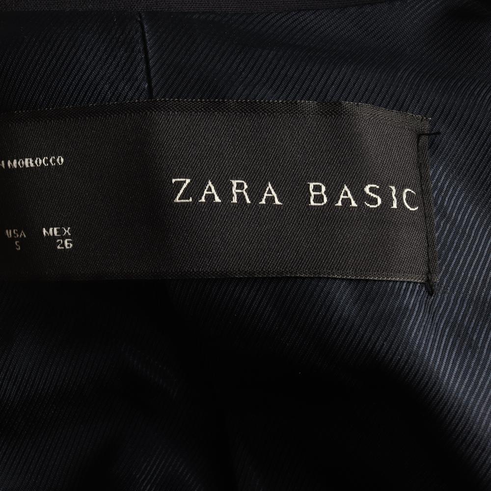 자라 블랙 싱글 테일러드 숏 재킷 이미지 6