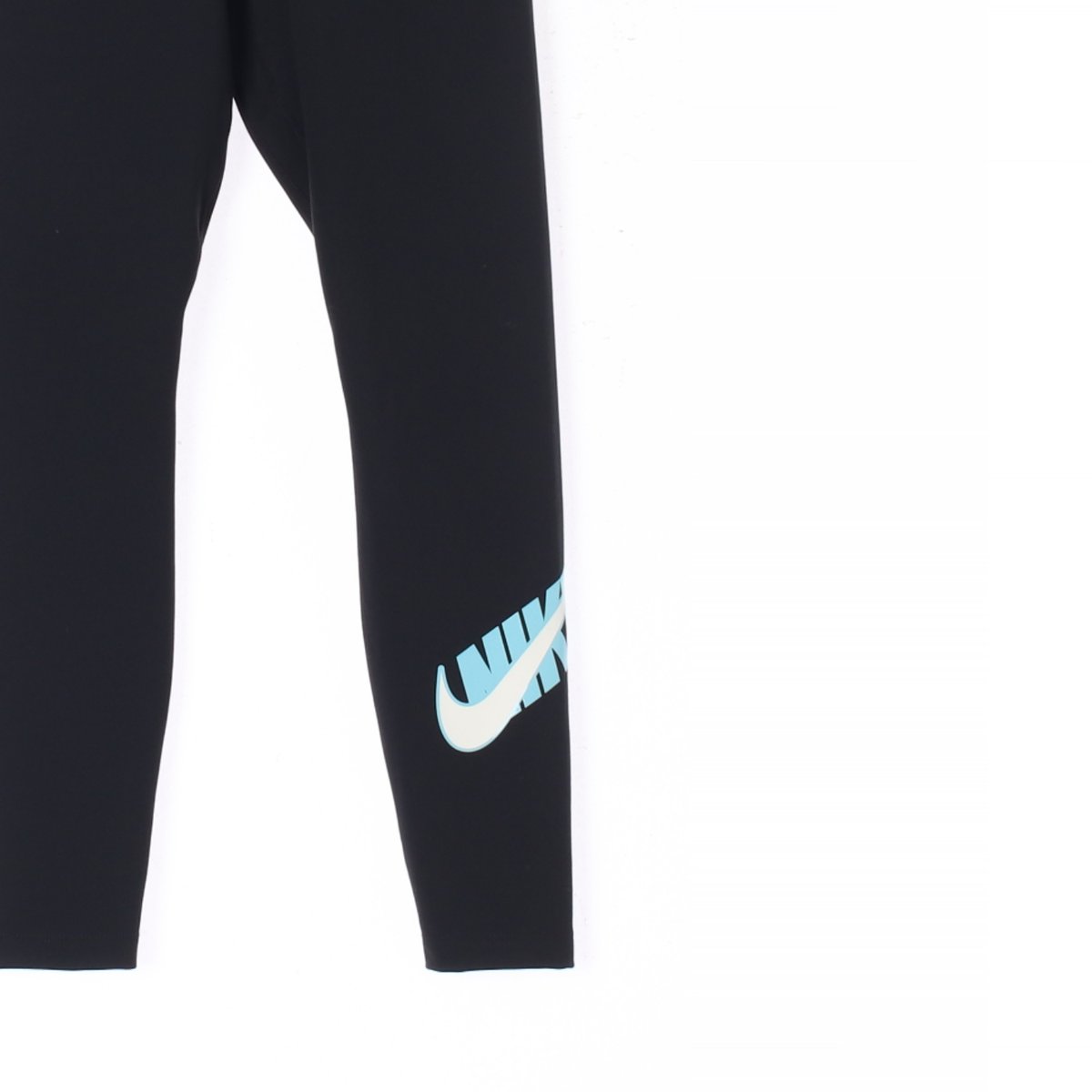 나이키 드라이핏 블랙 스우시 로고 레깅스 이미지 3
