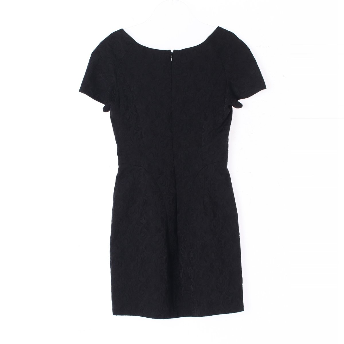 더쿠플스 블랙 플라워패턴 반팔 미니 원피스 이미지 4