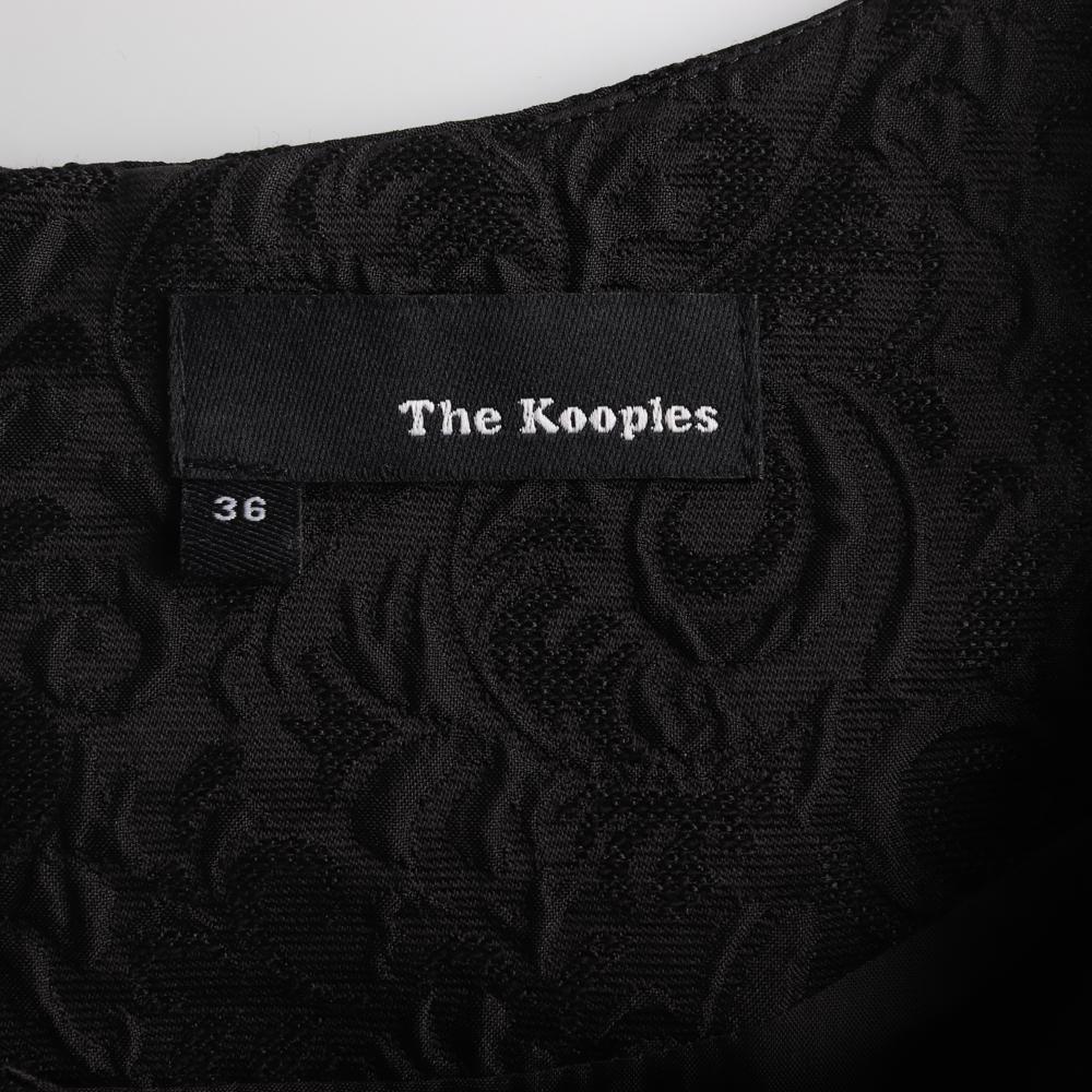 더쿠플스 블랙 플라워패턴 반팔 미니 원피스 이미지 5