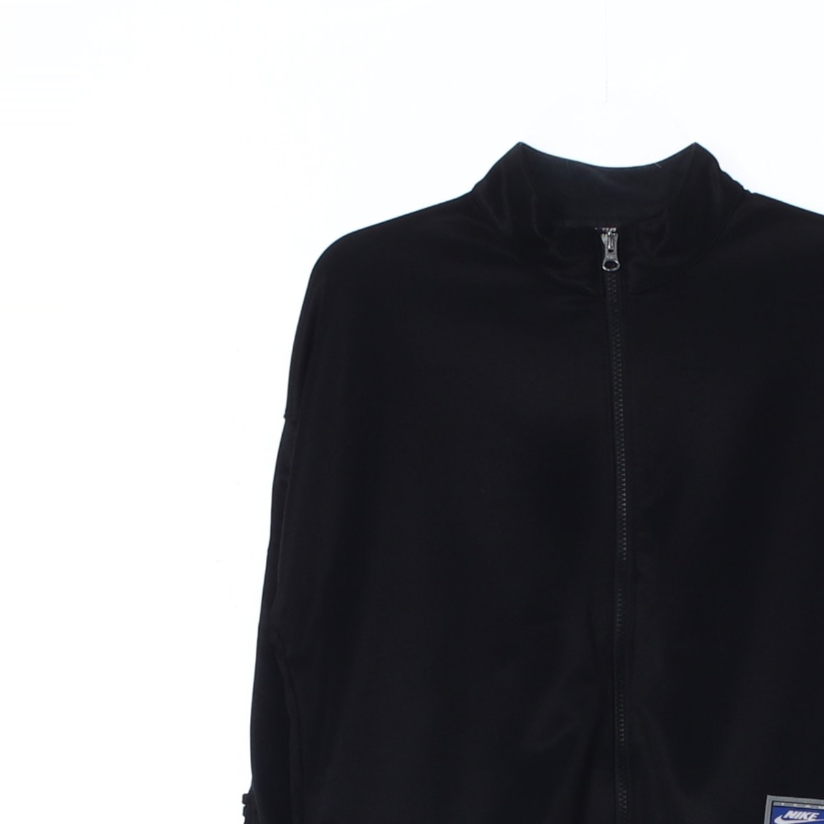 나이키 블랙 소매 레이스업 모크넥 크롭 집업재킷 이미지 2